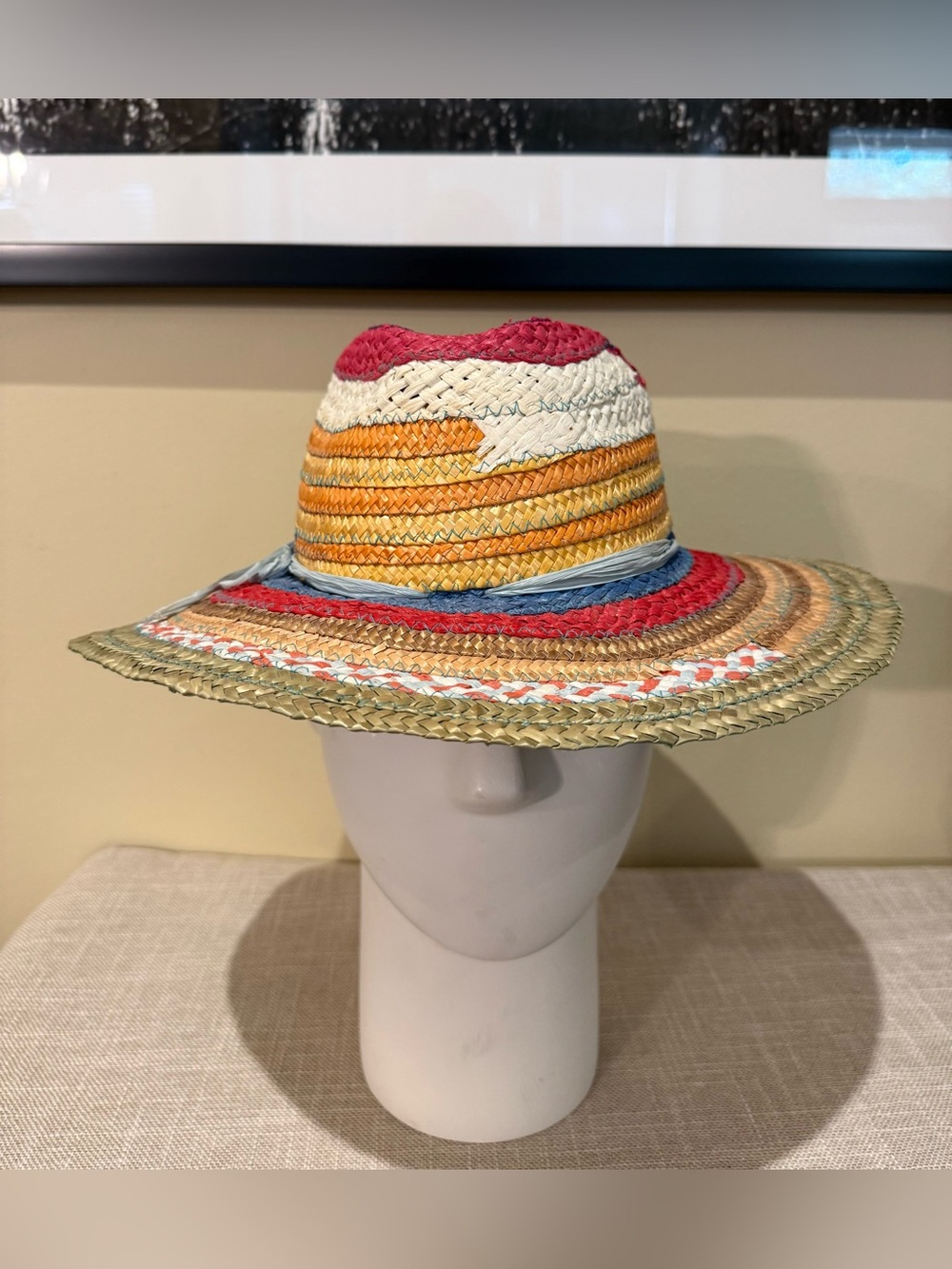 Vintage Top Shaders by Billie Rossi Made in Italy Straw Hat